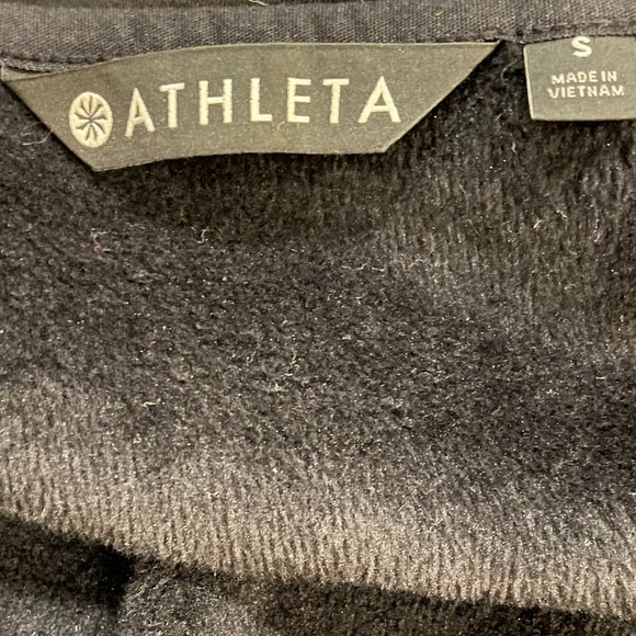 Athleta Black Cozy Karma Wrap Sweater Size Small - Picture 7 of 9